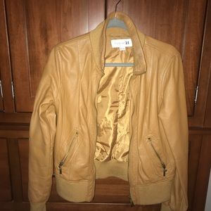 Forever 21 leather camel